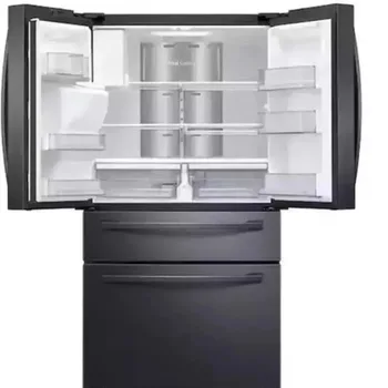 4-дверный холодильник с французской дверцей объемом 28 кубических футов с сенсорным экраном 21,5 дюйма из нержавеющей стали для домашнего использования, новинка 2023 года