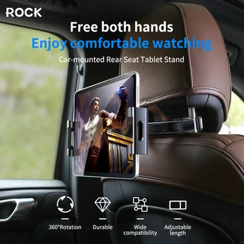 Универсальный Автомобильный держатель для телефона и планшета ROCK для iPhone 14 13 iPad Tablet 5-12 