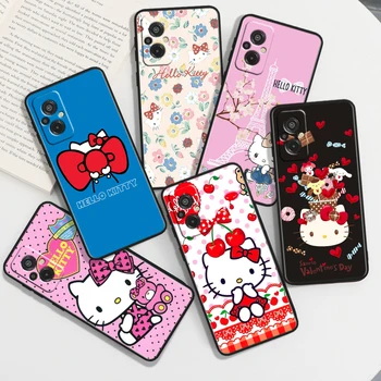 Мультфильм Hello Kitty Милый Для Xiaomi Redmi 12C 11A 11 10C 10X9T 9C 9AT 9A 8A 7A S2 6A A1 Плюс Черный Мягкий Чехол Для Телефона из ТПУ