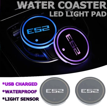 6,8 см Светодиодная подсветка салона автомобиля, подставка для стакана воды, акриловый светящийся подстаканник с логотипом BMW E52, USB Держатель для напитков, аксессуары