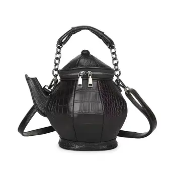 Модная повседневная индивидуальность, 3D сумка для вина, кожаная текстура, сумка через плечо, сумка для покупок, косметичка