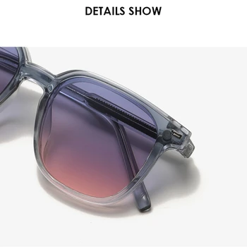 Винтажные солнцезащитные очки с магнитной застежкой, Складная крышка, Женские Роскошные градиентные солнцезащитные очки, Мужские Квадратные очки с поляризованными оттенками,
