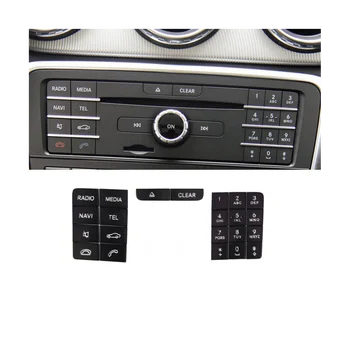 Центральная Консоль Автомобиля CD Панель Мультимедийные Кнопки Наклейки для Mercedes Benz CLS W218 2014-2017 GLA X156 2013-2016