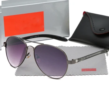 Мужские брендовые солнцезащитные очки Pilot, Женские Модные оттенки, мужские винтажные солнцезащитные очки 2023, Лето UV400, Оригинальная коробка, поляризованные солнцезащитные очки.