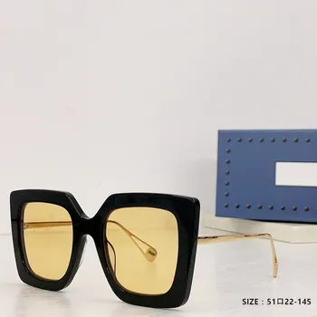 Новые модные квадратные солнцезащитные очки для мужчин и женщин, солнцезащитные очки люксового бренда 2023 в большой оправе UV400 Оптом