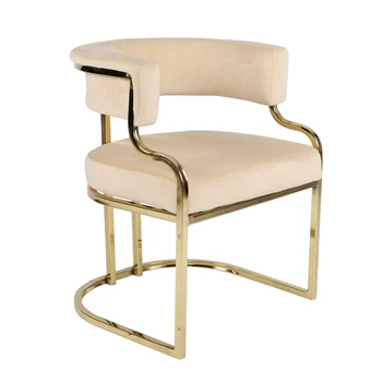 Оптовое Фабричное Изготовленное на заказ Металлическое кресло для кафе, Ресторанный стул, Современная мебель для столовой, Обеденные стулья из бархатной ткани