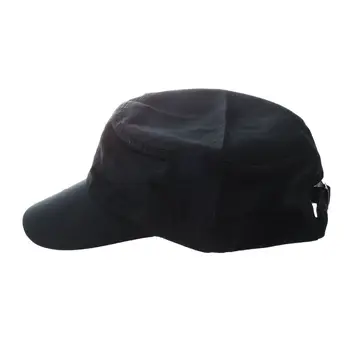 Стильная однотонная военная кепка Castro Cadet Patrol Cap, Регулируемая шляпа (черный)