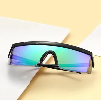 Новые Квадратные солнцезащитные очки с соединенным корпусом, женские Брендовые дизайнерские Модные солнцезащитные очки, Мужские Велосипедные защитные очки UV400 Oculos De Sol