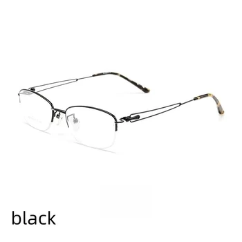 женские очки из титанового сплава 50 мм, элегантные очки с дизайнерским дизайном, высококачественные очки по рецепту 8282SN