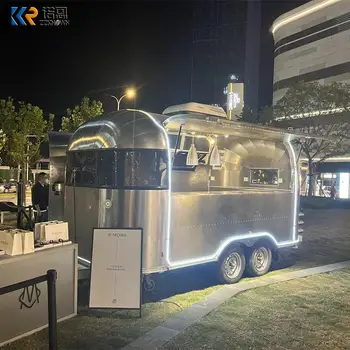 Продается Популярный 4-Метровый Грузовик Для Перевозки Мороженого Airstream Food Trailer С Полным Кухонным Оборудованием