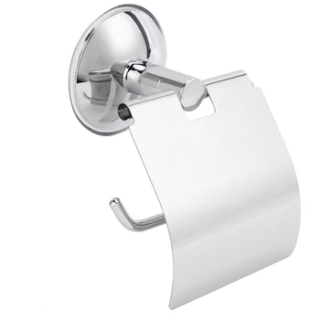 Держатель туалетной бумаги из нержавеющей стали, Мощное настенное всасывающее крепление, Держатель рулона туалетной бумаги для ванной комнаты