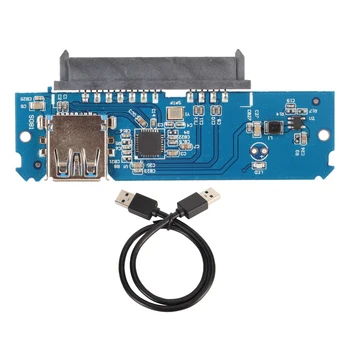 Кабель-адаптер SATA-USB Многофункциональный светодиодный индикатор 6 Гбит /с Адаптер жесткого диска USB 3.0-SATA Подключи и играй стабильно для 2,5-дюймового жесткого диска SSD