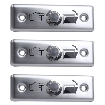 3X кнопка разблокировки выхода стальной двери, часть домашнего переключателя контроля доступа M1L3