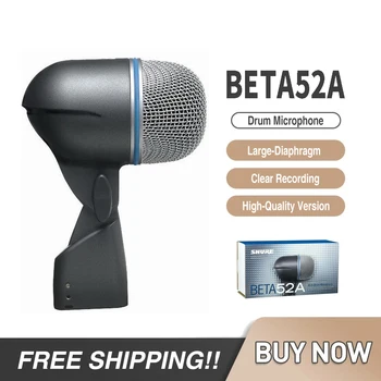 Профессиональный Ударный Инструмент BETA52A Big Bass Kick Drum Микрофон Stage Studio Dynamic Mic Beta 52a