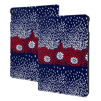 Абстрактный Текстильный чехол с Цветочной Каймой для iPad 2022 10,5-10,2 Дюймов с держателем для Карандашей, Искусственная кожа, Тонкий, Ударопрочный, Автоматический режим сна/Пробуждения