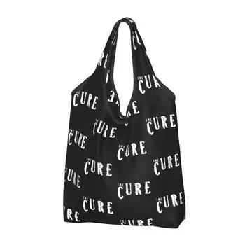 Сумки для покупок The Cure Music Многоразовые сумки для продуктов 50 фунтов Ripstop Мешки для вторичной переработки большой емкости, которые можно стирать в машине