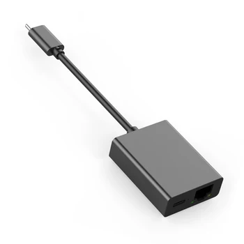 Адаптер Type C к Ethernet Подключи и играй Сетевой адаптер USB к Ethernet Поддерживает зарядку PD для мобильного телефона / планшета