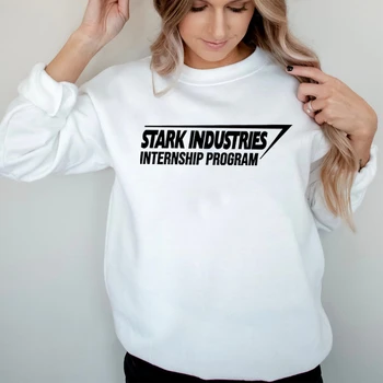 Программа стажировки Stark Industries Толстовка Stark Shirt Industries Пуловер Супергероя Унисекс с графическим воротником-стойкой
