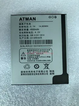 Новый аккумулятор телефона 4000 мАч для ATMAN X5 IP67 Водонепроницаемый пылезащитный 5.0 