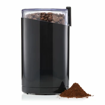 Набор для приготовления кофе и специй с лезвиями из нержавеющей стали, черный