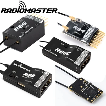 Radiomaster R81 R84 R86 R86C R88 V2 4,5-6V 2,4 Ггц 4Ch/6Ch/8Ch Приемник SBUS RSSI V2.0 Для FRSKY D8 D16 TX16S SE RC FPV Дроны
