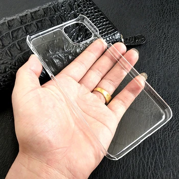 100шт Прозрачный Кристально чистый жесткий пластиковый чехол из ПК, Противоударный чехол для iPhone 15 Ultra 14 Plus 13 Pro Max 12 Mini 11 SE
