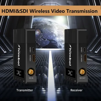 600-футовая беспроводная система передачи видео Shimbol Передатчик HDMI и SDI на большие расстояния TX и RX с низкой задержкой для прямой трансляции с камеры