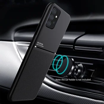 Магнитный Автомобильный Чехол для телефона Samsung Galaxy A52s 5G A52 A32 4G A12 A22 4G A72 5G Со Встроенным Магнитом, Металлический Мягкий Противоударный чехол из ТПУ