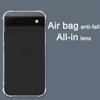 Утолщенная Подушка Безопасности Противоударный Прозрачный Мягкий Чехол Для телефона Tpu Для Google Pixel 6a case Прозрачная Задняя Крышка для pixel6a case