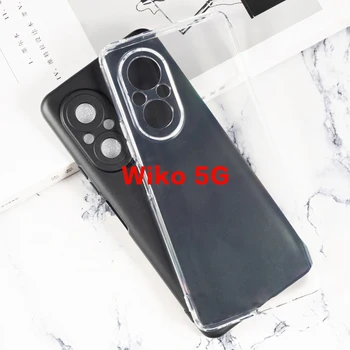 Полная защита камеры Мягкий чехол из ТПУ для Wiko 5G Silicon Case Ультратонкий Прозрачный чехол для телефона Wiko 5G LFT-AN00 Funda Coque Etui
