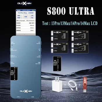 S800 Ultra LCD Tester Box для iPhone 13Pro /13promax/ 14Pro /14promax Для iPad Поддерживает тестовый дисплей / Касание/ ток / яркость