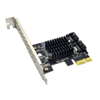 Карты PCI-E на 2 порта SATA 1X 4X 8X 16X PCI Express на SATA 3.0 2-Портовый адаптер расширения SATA III 6 Гбит/с с чипом Marvel 9125