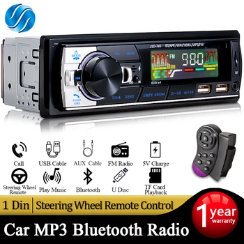 SINOVCLE 1din Автомобильный Радиоприемник Аудио Bluetooth Стерео MP3-Плеер FM-Приемник 60Wx4 С Дистанционным Управлением AUX/USB/TF Картой В Комплекте Приборной Панели