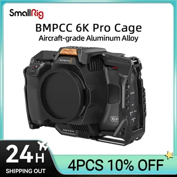 Клетка для Зеркальной камеры SmallRig для BMPCC 6K Pro для Blackmagic Pocket Cinema Camera 6K Pro Со Встроенной рейкой НАТО и креплением для холодного башмака 3270