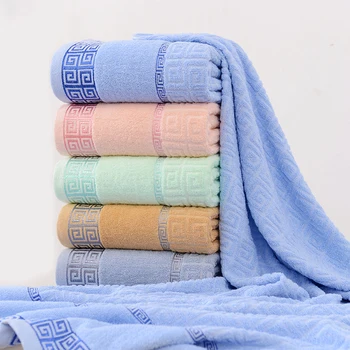 Хлопчатобумажное банное полотенце 70x140 см Мягкое и впитывающее влагу для мужчин и женщин Подходит для семейной ванной комнаты Гостиничного и пляжного полотенца