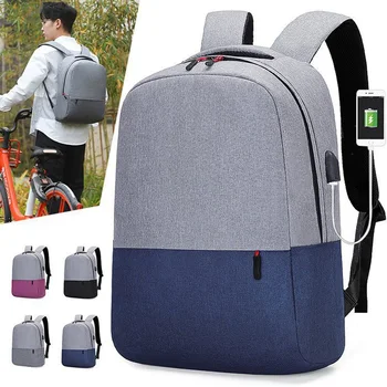 Рюкзак мужской для короткой деловой поездки, Оксфордский багаж для хранения, женская повседневная дизайнерская сумка для компьютера с интерфейсом USB