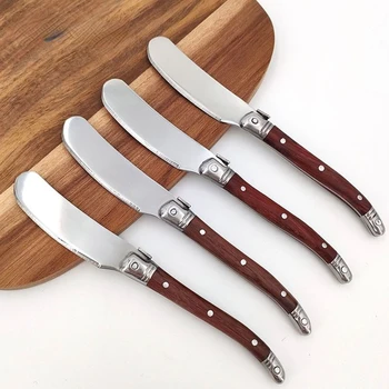 Ножи для раскатки с деревянной ручкой, уникальный дизайн с деревянной ручкой, прочный кухонный инструмент, Эргономичная ручка, удобные ощущения в руке.