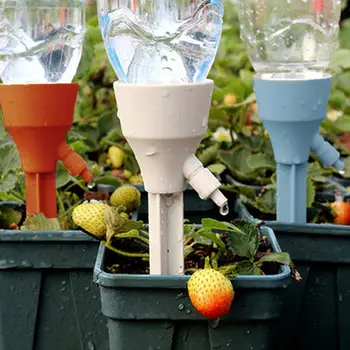 Шип для полива растений, Автоматическая регулировка объема капельницы, защита растений, пластиковый кол для полива растений в саду