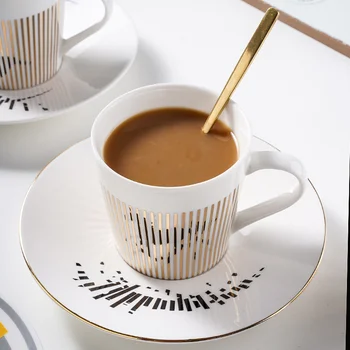 Чашка с зеркалом с динамическим отражением, креативное керамическое блюдо для послеобеденного чая, кофейной чашки