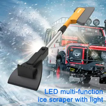 Автомобильная лопата для снега Скребок для льда Инструмент для чистки Многофункциональное средство для удаления снега Очиститель лобового стекла автомобиля для зимы Автомобильные аксессуары