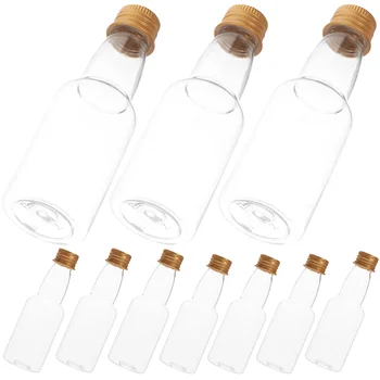 25 шт. дорожных бутылок для воды, прозрачных крышек для сока, стеклянной рюмки, пластикового мини-дрифта