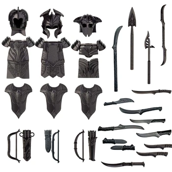 25 Шт. Пользовательский набор оружия для минифигурок эльфов Пользовательский набор оружия Фигурное оружие, совместимое с Lego