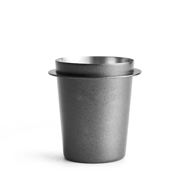 Дозирующая чашка из нержавеющей стали, кружка для нюхания кофе, устройство подачи порошка для кофемашины эспрессо, портафильтр для вскрытия кофе (54 мм черный)