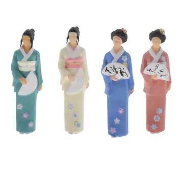 Сценарная сцена для японских женщин 1: 64 для группы игрушек для детей