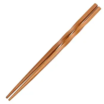 Деревянные палочки для еды из натурального бамбука, деревянные палочки для еды, полезные китайские Многоразовые палочки для еды в китайском стиле для рисовой лапши, горячих блюд и суши