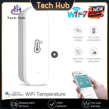 1-7 шт. Tuya WiFi/ZigBee Умный датчик температуры и влажности Умный дом Датчики температуры Работает с Alexa Google Assistant Smart