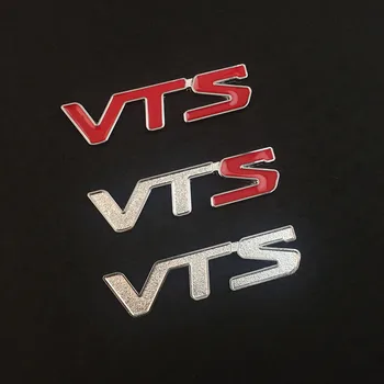 2023 Эмблема VTS Значок На Крыле Автомобиля Багажник 3D Металл Хром Красный Логотип Наклейка для C2 C4 C5 VTS S6 Berlingo Picasso Jumpy C-Elysee Cactus