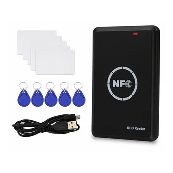 2022 Считыватель смарт-чипов NFC 13,56 МГц Зашифрованный USB-Копировальный аппарат 125 кГц T5577 Key Card Writer IC ID Двухчастотный Токен RFID-Дубликатор