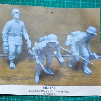Фигурка из смолы 1/35 ГК, немецкий солдат, в разобранном виде, неокрашенный комплект