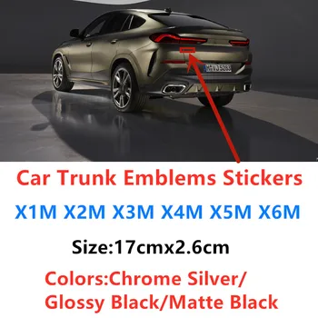 3D ABS Новая Эмблема Для BMW M1 M2 M3 M4 M5 M6 X1M X2M X3M X4M X5M X6M Наклейка На Багажник Автомобиля Задний Значок Буквы Эмблемы Аксессуары